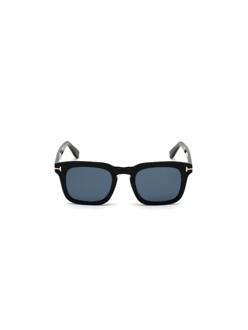 New Tom Ford Men's Sunglasses Black Square Blue Lens Acetate Frame FT0751 DAX 50